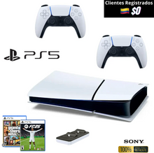 🎁 $0 PS5 Slim 1TB Sony+2Controles+Fc25+GtaV+CargadorDobe