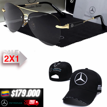🚨-70% 2X1.MERCEDES BENZ LENTES DE SOL+GORRA F1🏁